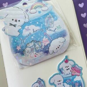 Sweet honey cloud Kawaii sticker flakes